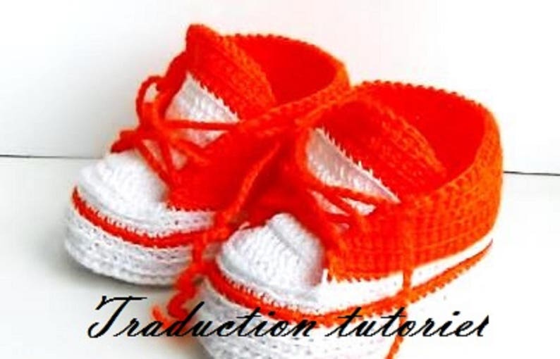 Chaussons-baskets au crochet tutoriel image 2