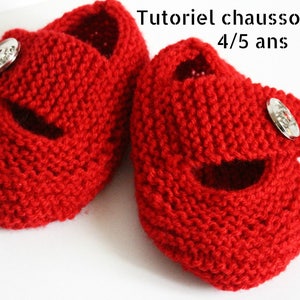 Tutorial of slippers girl 4/5 years image 2