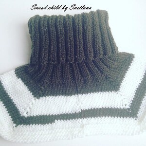 Tutoriel tricot Col pour enfant 5/6 ans image 4