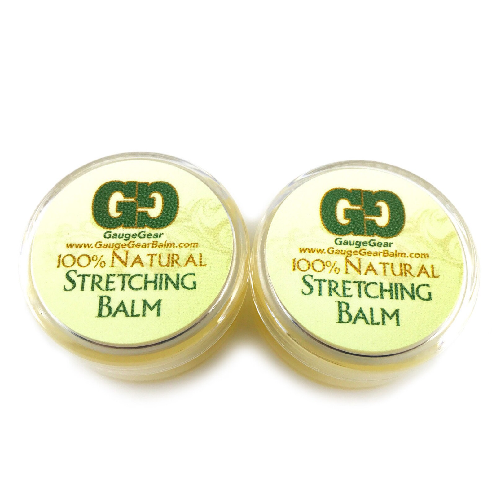 Twin Pack Ear Stretching Balm 2 Jars Gauge Gear 10ml Etsy