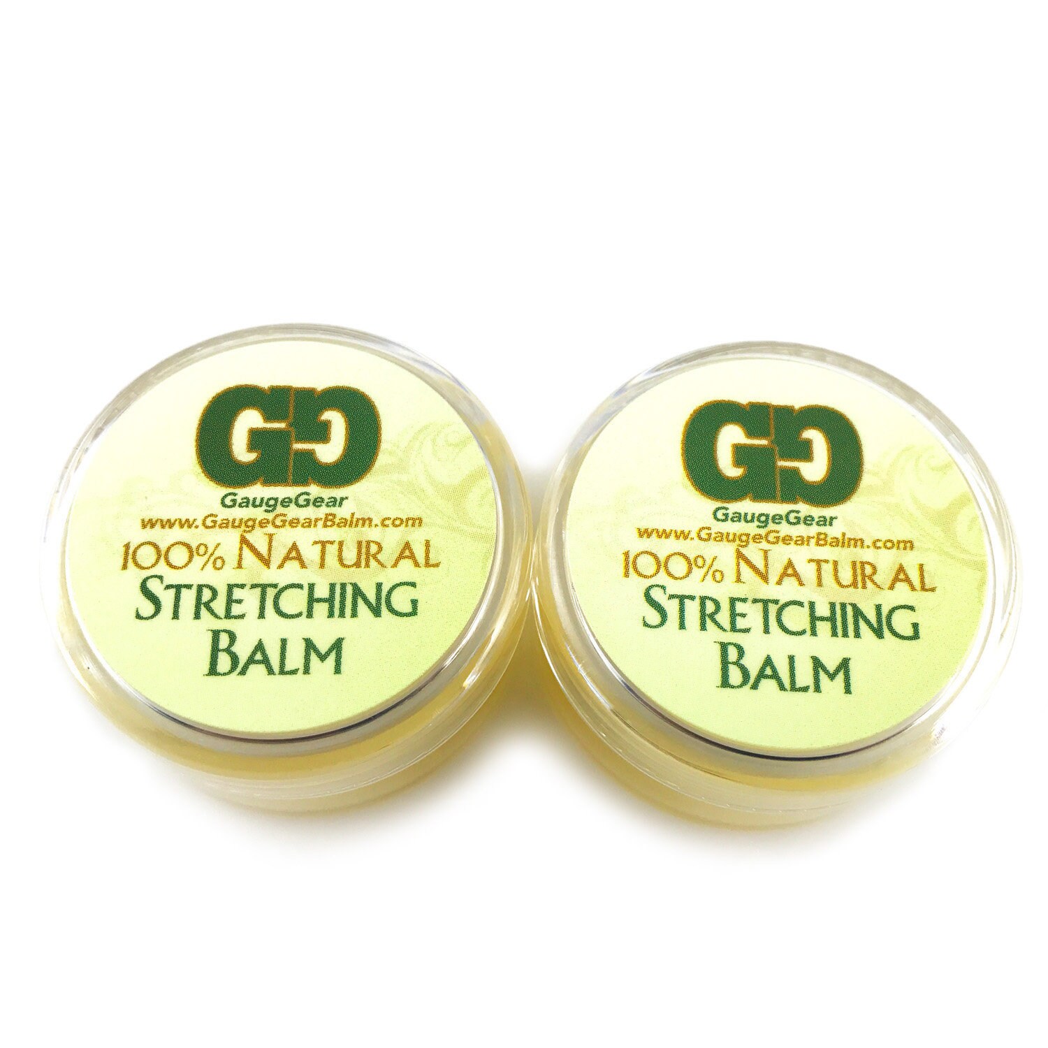 Twin Pack Ear Stretching Balm 2 Jars Gauge Gear 10ml Etsy