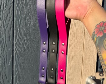 BioThane Traffic Handle | Short Dog Leash | Training Handle | Waterproof Dog Gear | Heavy Duty Leash Attachment | Custom Length