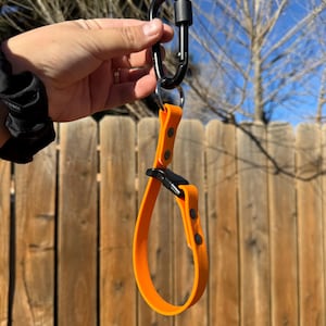 BioThane Long Line Keeper | Tangle-Free Storage for Dog Leads | Leash Organizer Clip | Quick-Snap Convenience