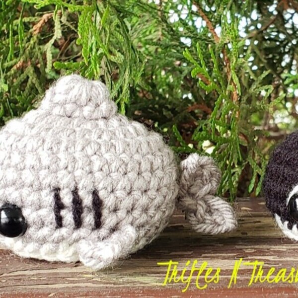 Little Chonks-Killer Whale and Shark Crochet Pattern-PDF Download