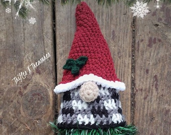 Gnome Tree Topper Crochet Pattern~PDF Download