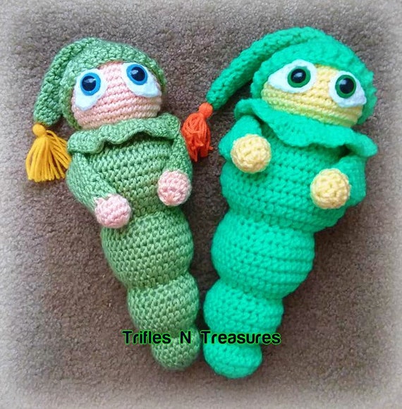 Glow Worm Crochet Pattern, Easy Crochet Glow Worm Pattern, Beginner Crochet  Pattern, DIY Gift 