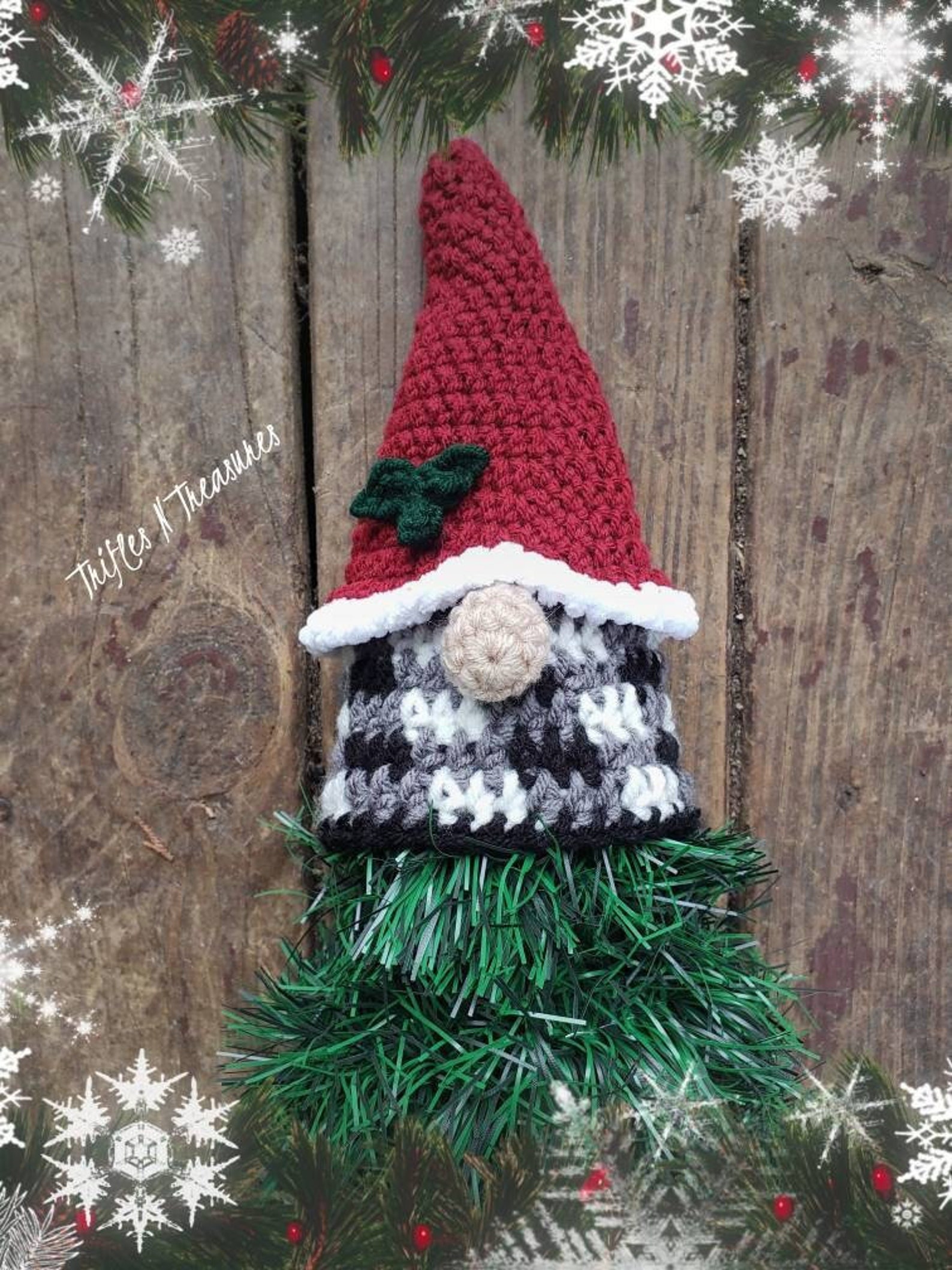 Gnome Tree Topper Crochet Patternpdf Download Etsy