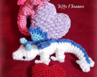 I Heart Dragons Crochet Pattern-PDF Download