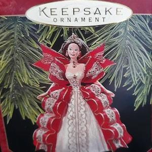 Vintage Hallmark Keepsake Holiday Barbie, 1997  Christmas Ornament Series