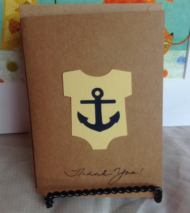 kids thank you cards. thank you note cards Thank you baby shower cards Nautical Thank you cards baby shower thank you cards