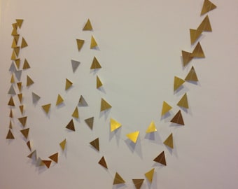 Garland Triangle gold, Wedding  Garland, Paper garland.