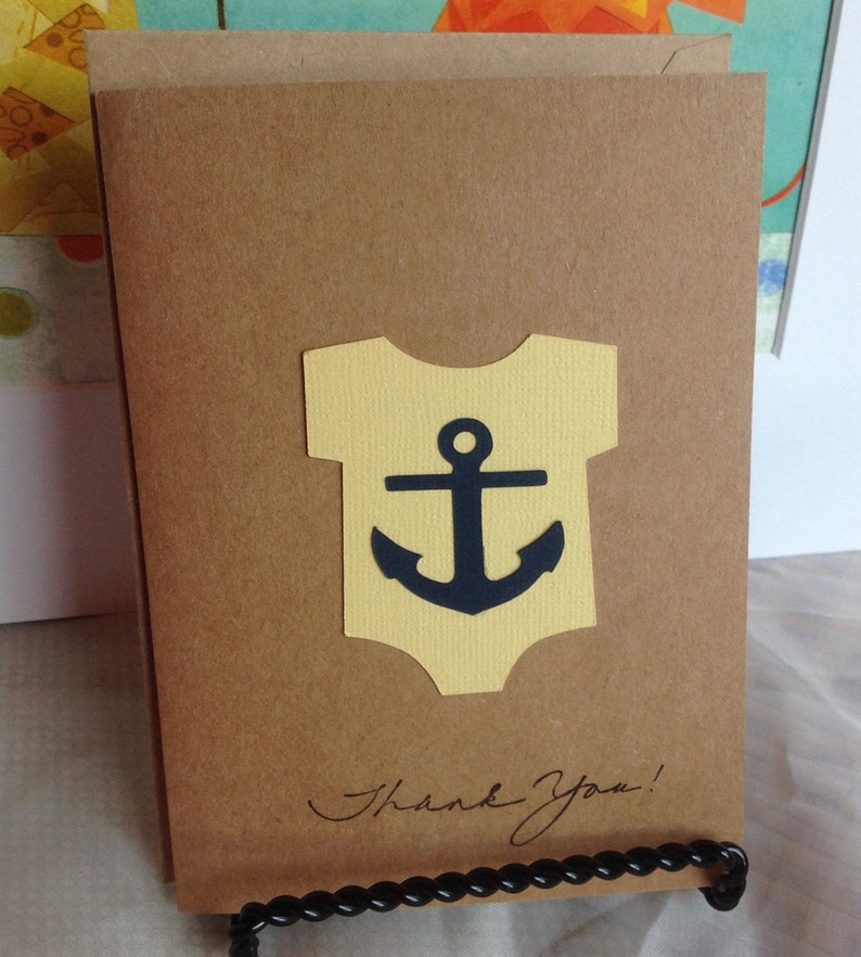 kids thank you cards. thank you note cards Thank you baby shower cards Nautical Thank you cards baby shower thank you cards