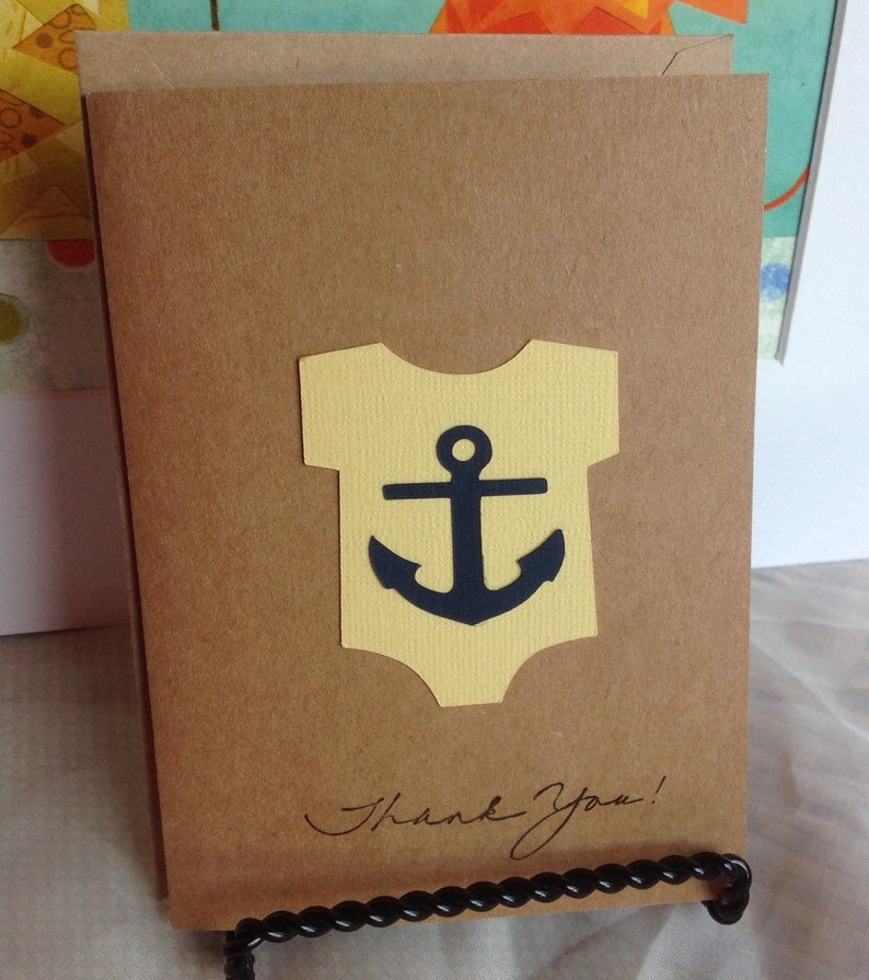 kids thank you cards. thank you note cards Thank you baby shower cards Nautical Thank you cards baby shower thank you cards