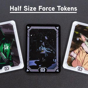 Set de fichas de la Fuerza de acrílico premium de tamaño medio compatible con Star Wars Unlimited TCG/CCG