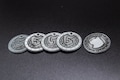 Pirates Cache 5 Denomination - Luxury Metal Coins for Board Games | Larp | Cosplay | RPG
