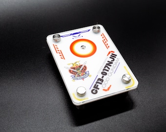 Premium Gunpla Acrylic Burning G Domon Regular Display Base with Standoffs | 1/100 and 1/144 MG HG RG | Wall Mountable | Hardware Included