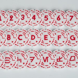 Oversized Acrylic ID and Lock tokens