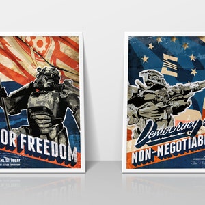 Fallout Inspired Propaganda Poster Set