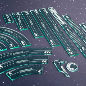 Acrylic Maneuver and Range Ruler Templates - Second Edition Compatible