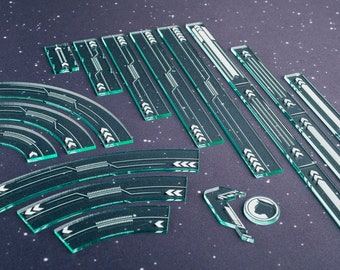 Acrylic Maneuver and Range Ruler Templates - Second Edition Compatible