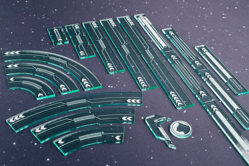 Acrylic Maneuver and Range Ruler Templates - Second Edition Compatible