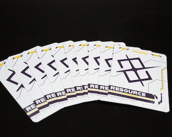 Gundam Card Game TCG | CCG | Compatible Premium Full Sized Resource Plastic Token Cards