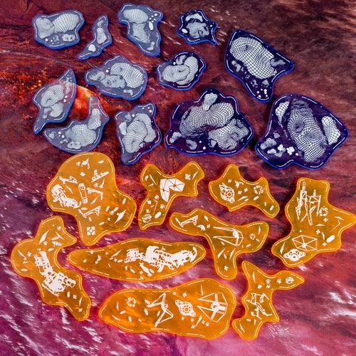 Xwing Compatible Training Obstacles Asteroids Etsy