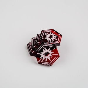 Acrylic Critical Damage Tokens