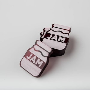Acrylic Raspberry Jam Tokens