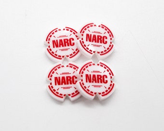 Acryl Narc Token Set - Kompatibel mit Baatltech Alpha Streik