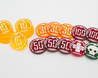 アクリルトークンセット - TCG ダメージカウンター ベースセット