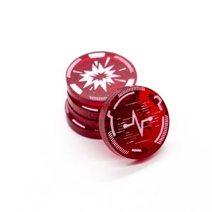 Acrylic Injured/Wounded Tokens