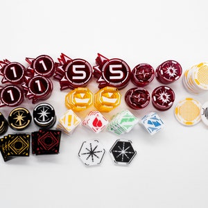 Acrylic Heroes and Villains Token Set - SW Shatterpoint Compatible