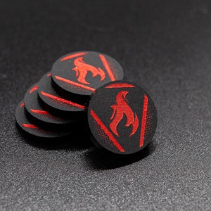 Acrylic Burn Token Set - MCP Crisis Protocol Compatible