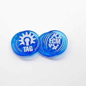 Acrylic Tag and Effect Token Set - BattleTech Alpha Strike Compatible