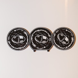 Acrylic Cluster Bomb Tokens