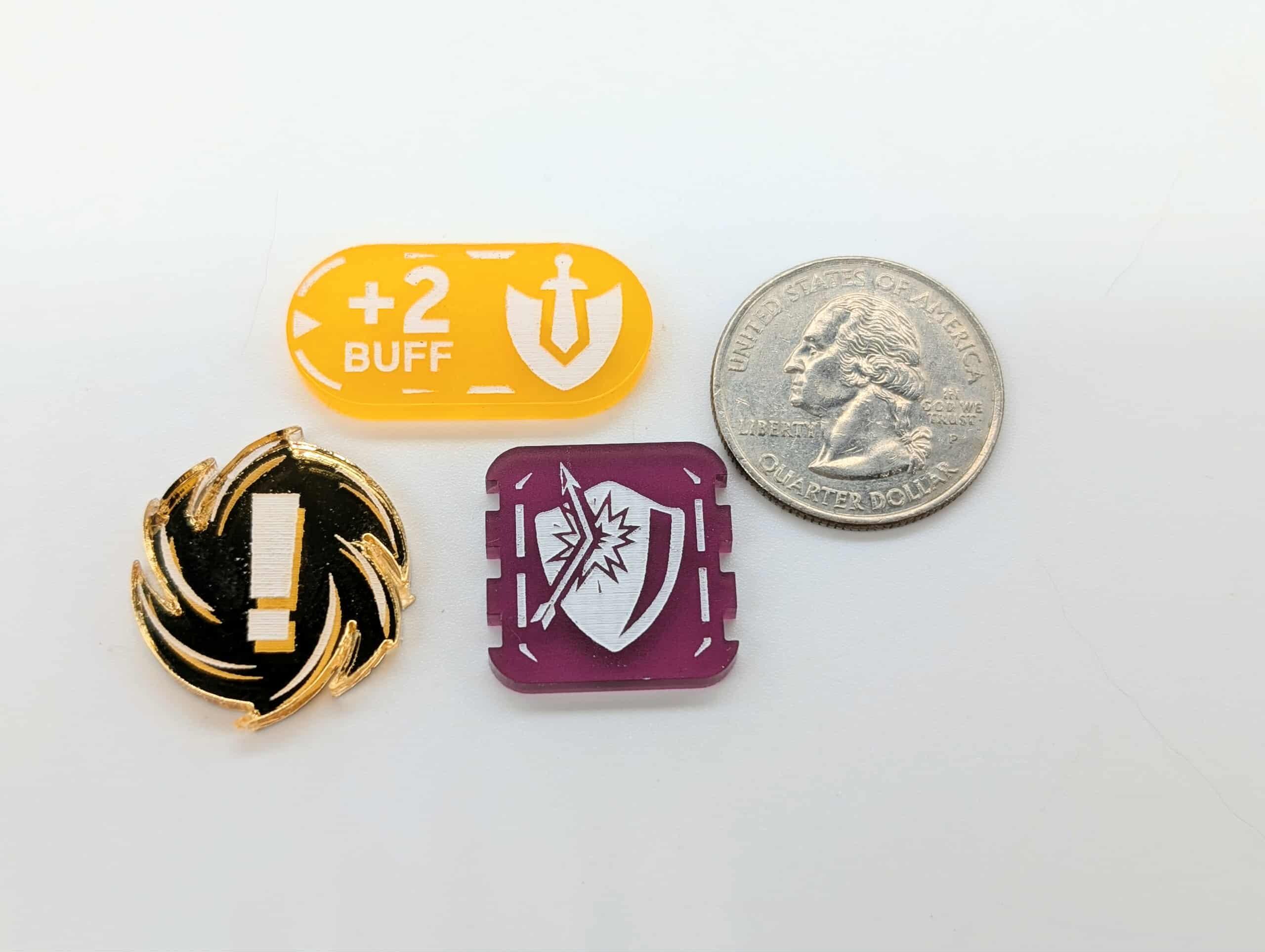 Riftbound TCG | CCG | Compatible Premium Legends Acrylic Token Set ...