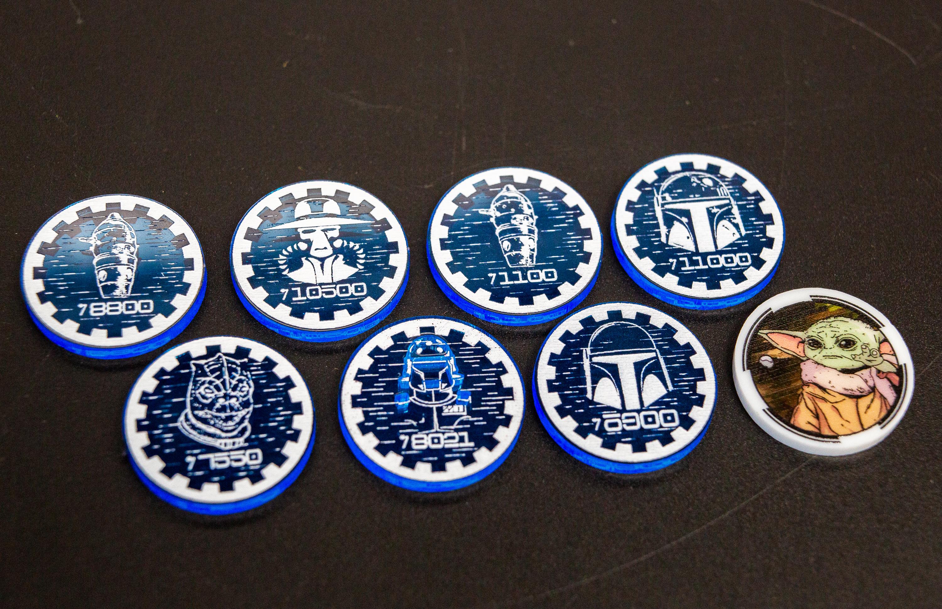 Acrylic Hologram Bounty Tokens Compatible for Legion - X-wing