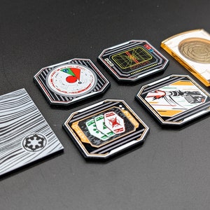 JCC Star Wars illimité | GCC | Ensemble de jetons Twin Suns Initiative en acrylique premium compatible