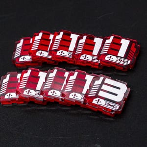 Gundam Card Game TCG | CCG | Compatible Damage Acrylic Token Set