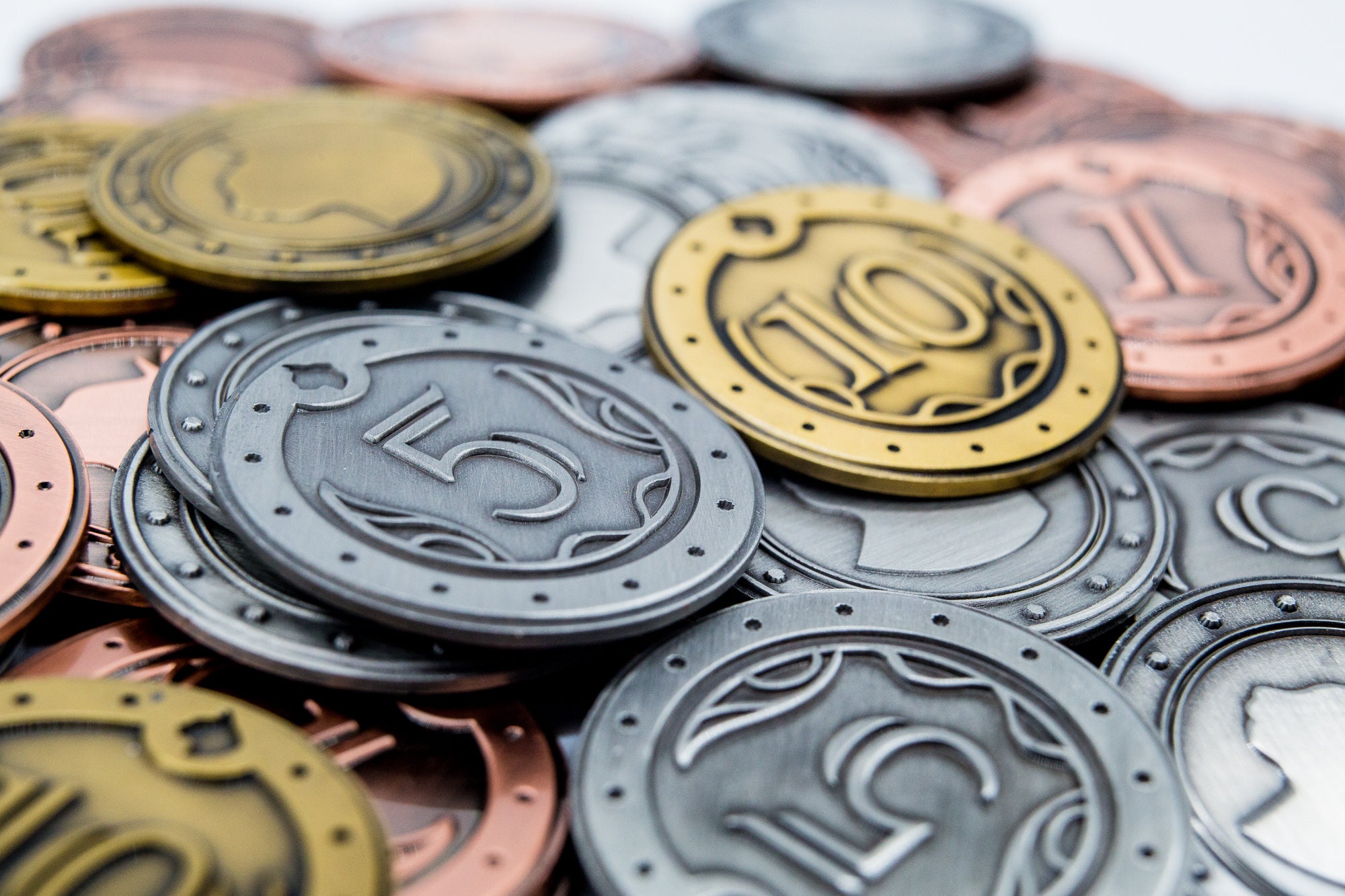 Treasury Coins Supplement Luxury Metal Coins for Board Games Etsy