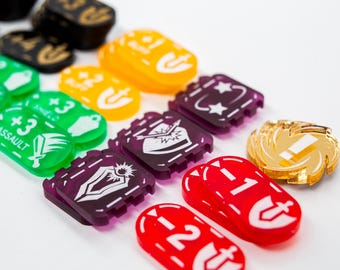 Riftbound TCG | CCG | Compatible Premium Legends Acrylic Token Set