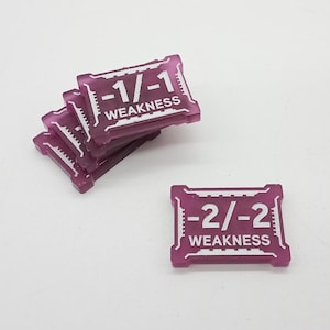 Frosted Acrylic Weakness Tokens – SW Unlimited TCG Compatible