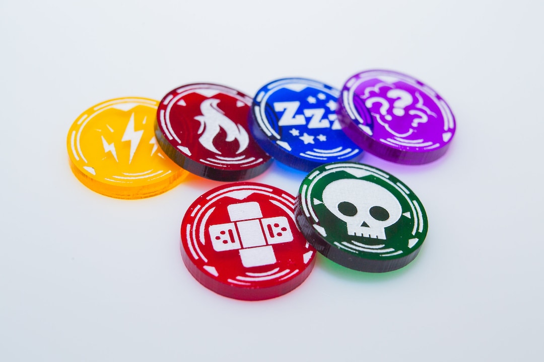 Acrylic Effect Tokens TCG Effect Tokens Etsy UK
