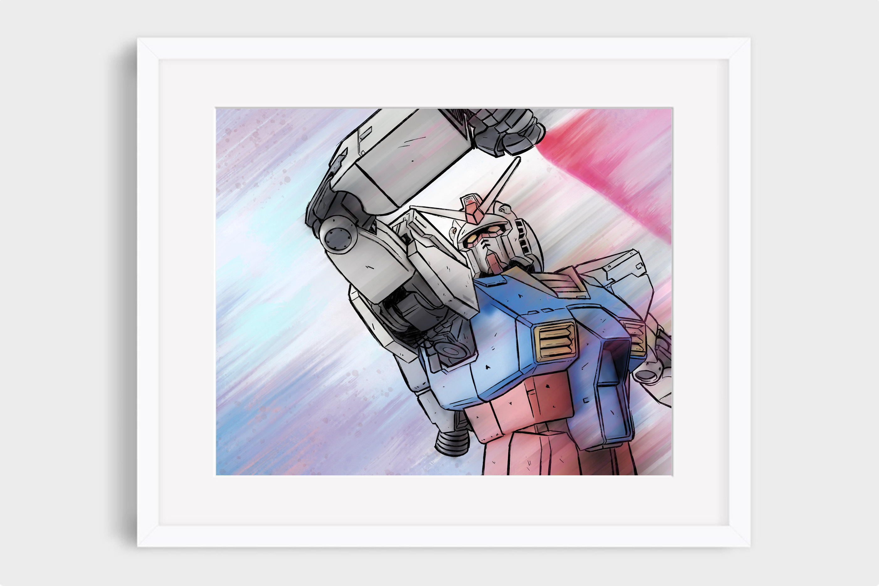シモン・アンタイ エキシビジョンポスター Amuros RX-78 18x24 Art Poster - by Wade Piche - Etsy