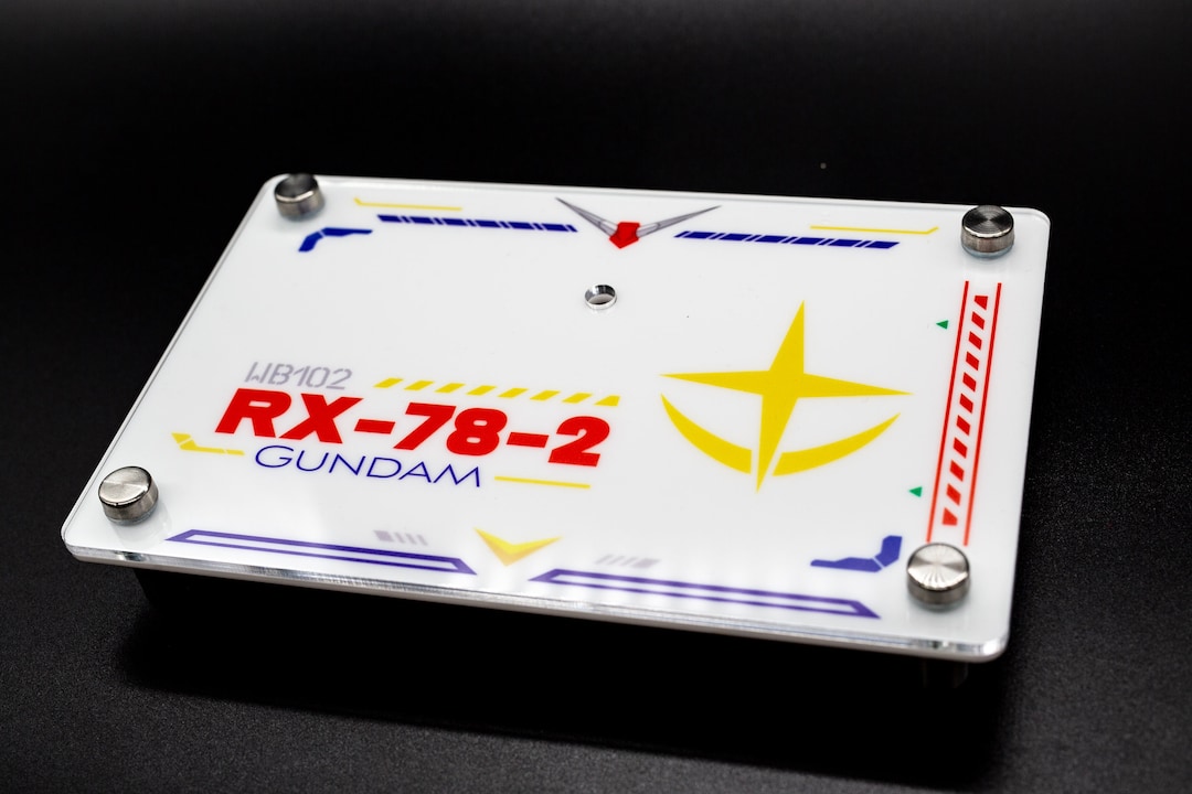 Premium Gunpla Acrylic Rx-78-2 Display Base With Standoffs | 1/100