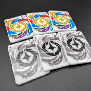 Juego de fichas de tintero acrílico premium de tamaño medio compatible con Lorcana TCG/CCG