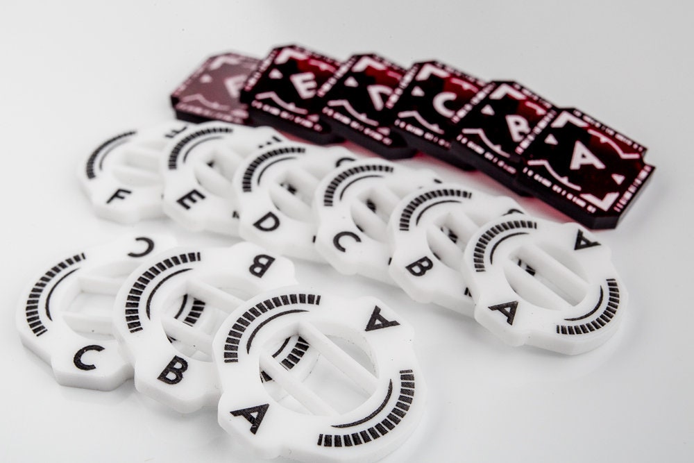 Acrylic Tokens Set - X-Wing Lock System