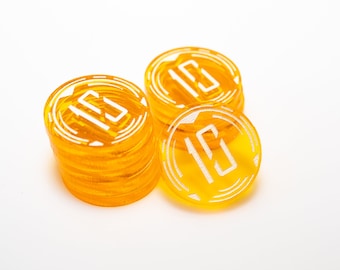 Acrylic 10 Damage TCG Counter Tokens