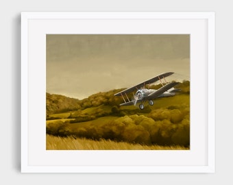 Sopwith Camel Ace 18x24 Art Poster - By Wade Piche
